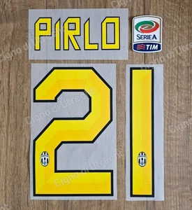 PIRLO #21 Print Juventus 2011-2012 Italy Serie A Patch Badge - Picture 1 of 3
