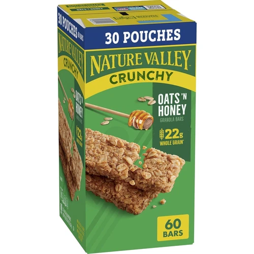 Nature Valley Oats 'n Honey Crunchy Granola Bars 60ct