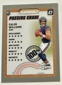 2024 Panini Donruss Optic Caleb Williams RC Passing Grade #1 Chicago Bears - Picture 1 of 2