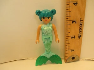 Playmobil personaggio DONNA / SIRENA CON CAPELLI ACQUATICI E CODA VERDE si piega in vita e coda - Foto 1 di 6