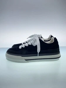 Chanel Coco Mark Velvet Low-Top Sneakers 37 Black Thick Sole Velour - Picture 1 of 6