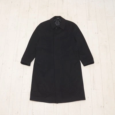 Balmain Париж длинная шерсть кашемир пальто L EU48 винтажный роскошь старые деньги стиль - Изображение 1 из 4