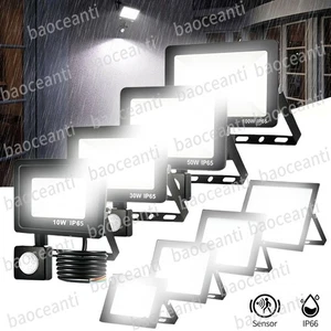30W-200W LED Inundador con Detector de Movimiento Foco Exterior Lámpara Jardín - Imagen 1 de 31