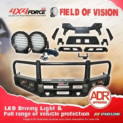 4X4FORCE Armor Bumper Bullbar Skid Plate 3 LOOP Light for Ford Ranger PX T6 - image 1 of 2