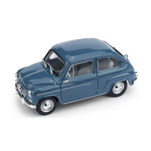 FIAT 600D BERLINA 1960 BLU CHIARO 1:43 Brumm Auto Stradali Modellino Nuovo - Immagine 1 di 1