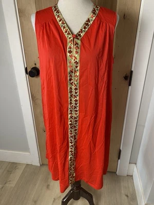 Vestido de noche vintage años 60 rojo EVC S/M Foto 1 de 4