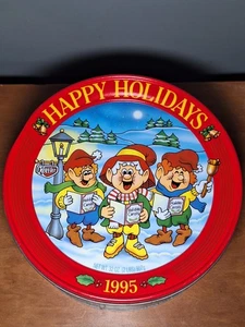 Vintage 1995 Keebler Elves Cookie Tin Happy Holidays Collectible Christmas - Picture 1 of 4