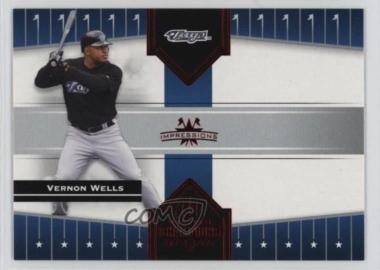 2005 Donruss Champions Red Impressions /250 Vernon Wells #126 - Image 1 of 2