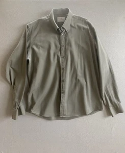 Vintage Yves Saint Laurent Men’s Green Shirt Made in France Style 19933 - Picture 1 of 15