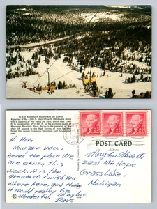 Mammoth Lakes, CA-California, Mammoth Mountain Ski Slopes Vintage c1958 Postcard - Picture 1 of 3