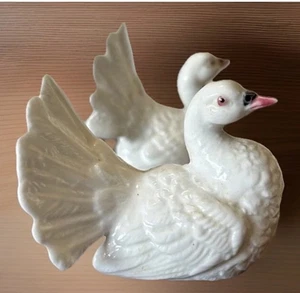 Salero y pimentero vintage de pavos de porcelana de hueso, muy delicado - Imagen 1 de 8