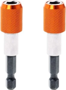 2 Pieces Quick Change Bit Holder Magnetic 1/4" Hex Shank Drill Bit Extension - Picture 1 of 8