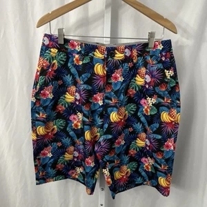 Hreski Shorts Mens 32 x 10 Floral All Over Print Golf Performance Multicolor - Picture 1 of 11