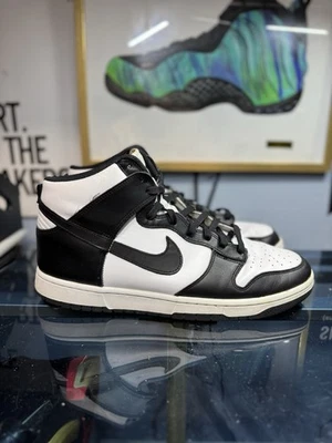 Size 12 - Nike Dunk High Black White - Image 1 of 4