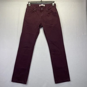 Levis 511 Slim Fit Jeans Mens 18 Reg 29x29 Maroon Red Pants Straight Leg Classic - Picture 1 of 18