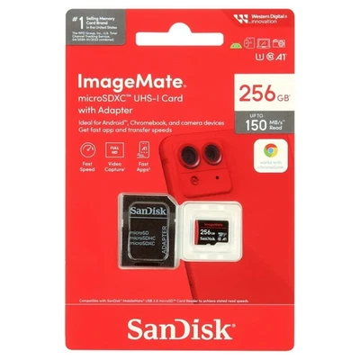 SanDisk Ultra 256GB - microSDXC UHS-I Memory Card W/Adapter - Image 1 of 2