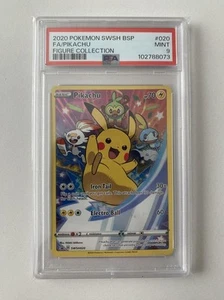 Pikachu SWSH020 Full Art Figure Collection Black Star Promo PSA 9 - Picture 1 of 2