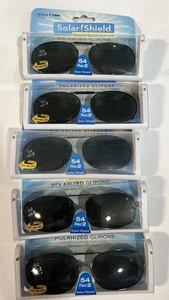 5 Paia Occhiali da Sole Protezione Solare Polarizzati Clip On 54 Rec 2 Lenti Montatura Completa - Foto 1 di 3