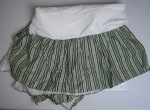 Waverly Crown Craft Williamsburg Garden Images Stripe Queen Bedskirt Dust Ruffle - Picture 1 of 4
