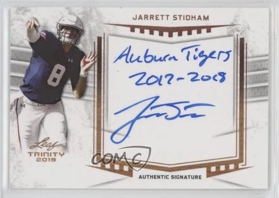 2019 Leaf Trinity Auto Inscriptions Jarrett Stidham #A-JS1 Rookie Auto RC - Image 1 of 2
