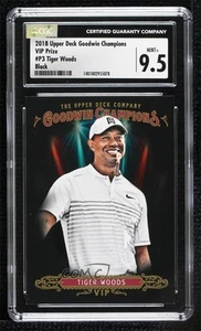 2018 Goodwin Champions VIP Prize Cards Achievement Black Tiger Woods #P3 CGC 9.5 - Picture 1 of 3