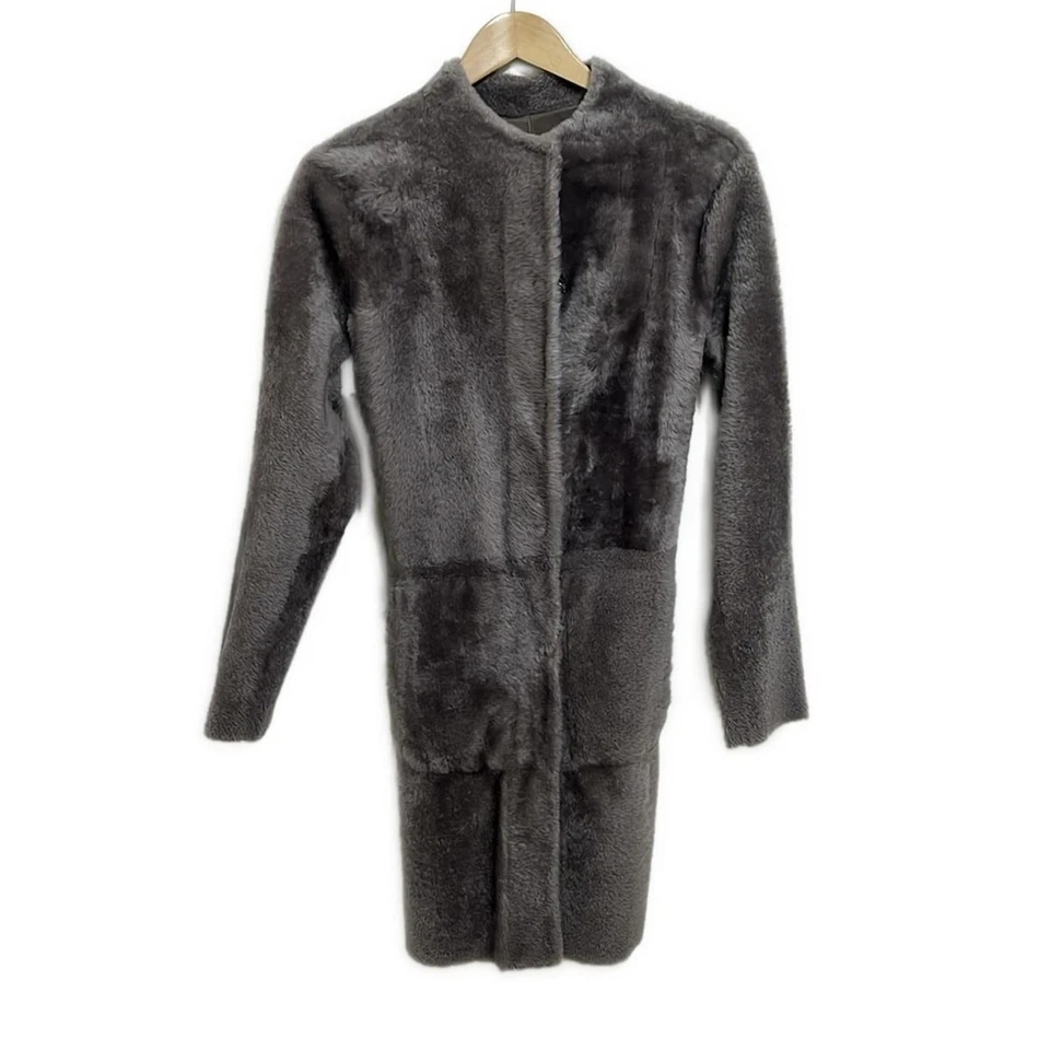 Auténtico abrigo para mujer DROMe - gris oscuro Foto 1 de 4