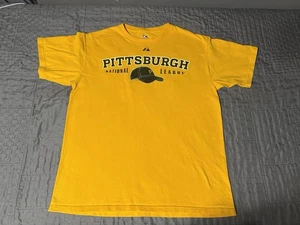Majestic Pittsburgh Pirates Legacy Hüte Grafik T-Shirt gelb Herren Large MLB - Bild 1 von 10