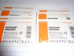 7 x Iodosorb Dressing jeweils 5 Gramm 4 x 6 cm. je Matte (Neu) - Bild 1 von 2