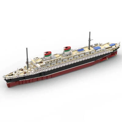 SS Rex An Italian Ocean Liner Ship 1: 400 Scale 2442 Pieces  Construction Toys - Image 1 of 4