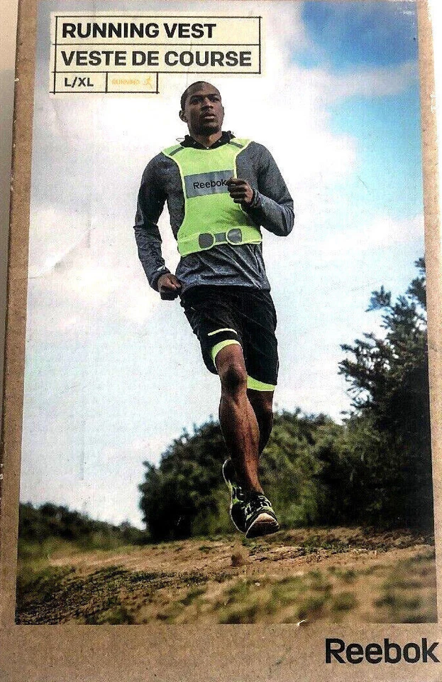 Reebok отражательный работает жилет сетки (RRAC-10113) тренировки Gear Top - L/XL - Изображение 1 из 4