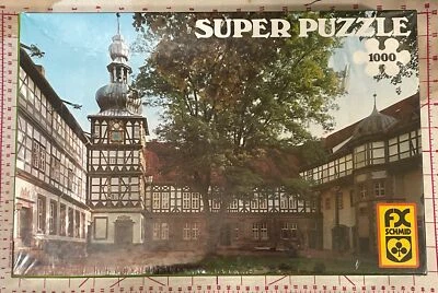 New FX Schmid Schloss Herzberg Super Puzzle 1000 Made In West Germany #98251 - Image 1 of 4
