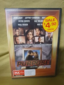 Purpose, DVD, R4, BRAND NEW, buy 1 get 1 50% off - Picture 1 of 1