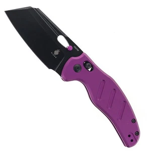 Cuchillo plegable Kizer C01C mango de aluminio púrpura 154 cm hoja negra lisa V4488AC1 - Imagen 1 de 6