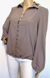 NEW & TAGS JIGSAW size 12 rrp $169 long sleeve BLOUSE TOP BNWT fabric from Japan - Picture 1 of 7
