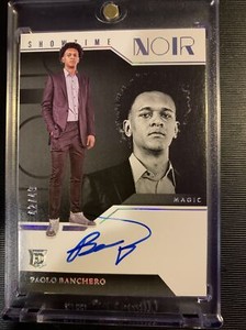PAOLO BANCHERO 2022-23 NOIR SHOWTIME RC ON CARD AUTO #/49 MAGIC ROOKIE #PBA