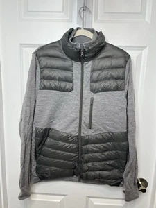 G/Fore Full Zip Puffer Jacket Men’s Size Large Golf Skull Jacket Light Dark Gray - Picture 1 of 13