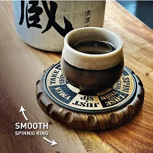 Stinger Spinning Ring Wheel Coaster: Drinks, Whisky Glass, Cups, Drinking Game - Picture 1 of 5