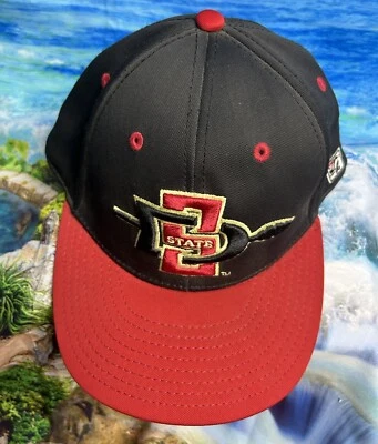 San Diego State Aztecs The Game Pro Baseball Cap Hat Red Black  7  1/2 - Image 1 of 4