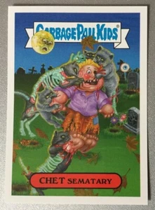 Garbage Pail Kids Oh The Horror Sticker 8a 80’s Horror Chet Sematary - Picture 1 of 2