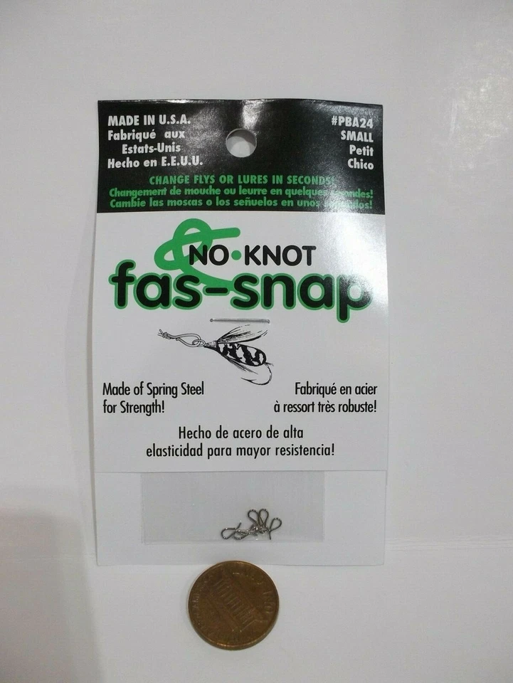 Kipper No Knot Fas Snap change flys or lures in seconds!  Choose your size NIP - Image 1 of 1