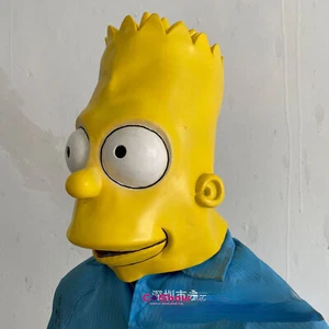 Anime Simpson Máscara Cosplay Auriculares Máscara de látex Máscara Fiesta Disfraz Utilería - Imagen 1 de 14