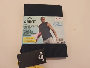 CRIVIT MENS COOLING ATHLETIC TOP - BLUE - SLEEVELESS - SIZE L 42/44 - Picture 1 of 2