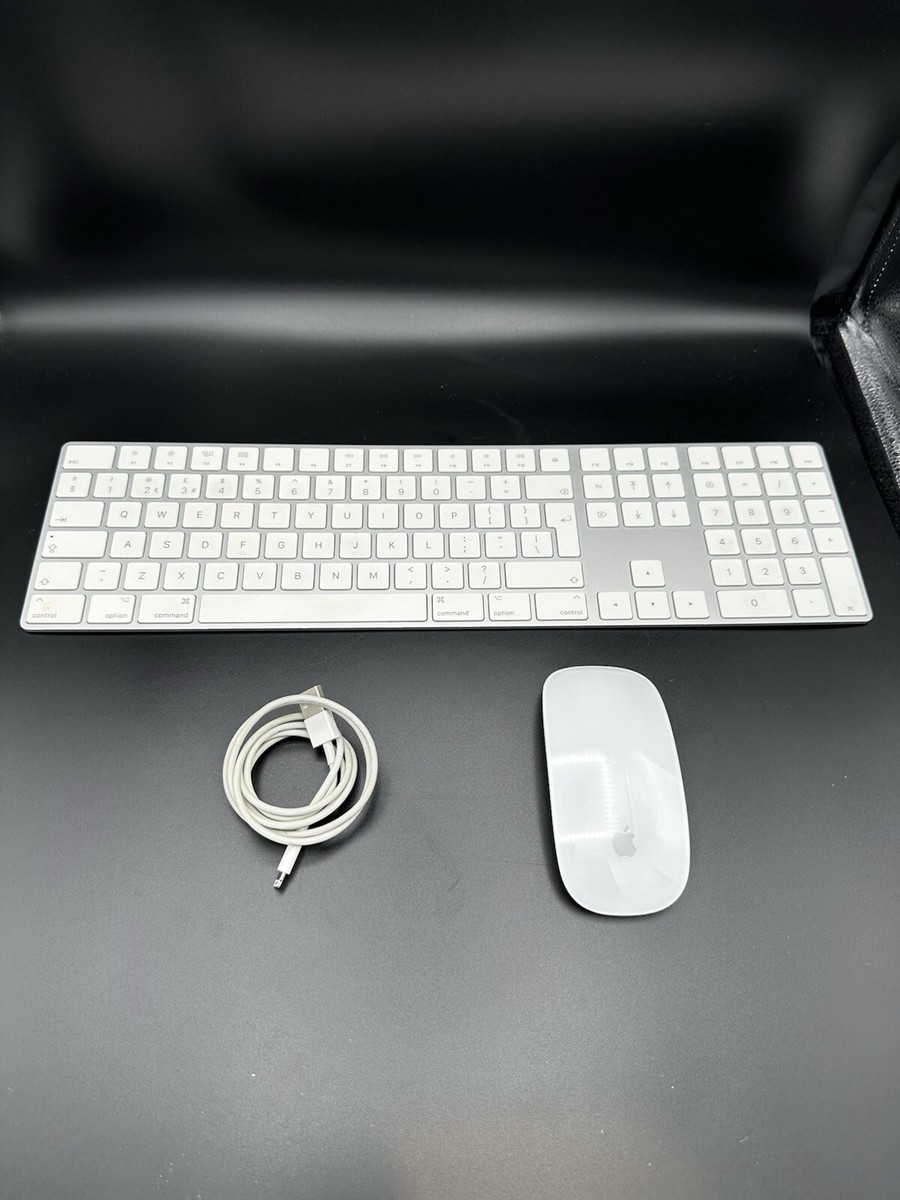 Apple Magic Mouse 2 (A1657)) & Apple Magic Keyboard (A1843) White