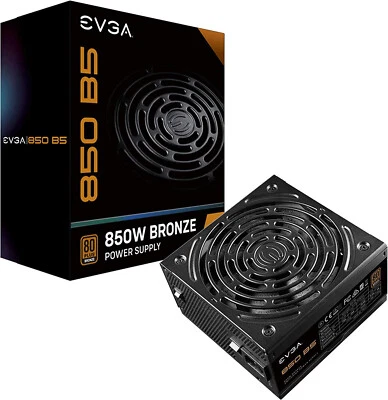 EVGA 220-B5-0850-V1 850 B5 Internal Power Supply 110/220  V AC Input - Image 1 of 4
