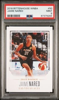 2018 Rittenhouse WNBA Jaime Nared Rookie  PSA 9 Las Vegas Aces Tennessee Vols - Image 1 of 2