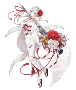 Snow White Kimono SINoAlice Sticker Anime Outdoor 6" Car Decal - Picture 1 of 1