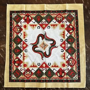 Fazzoletto bandana nativi americani sud-occidentali made in USA 21" x 22" RN 14193 - Foto 1 di 3
