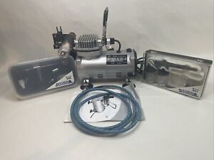 TC-20 1/6HP Compressor And Hoses With 2 Master Airbrush Sets E91 And S68 Brushes