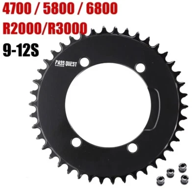 110 Bcd Chainrings for Shimano 36T-60T Road Bike Oval Narrow Wide Chainwheels - Image 1 of 4