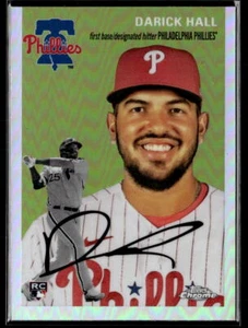2023 Topps Chrome Platinum Anniversary #55 Darick Hall rifrattore radiocomandato Phillies - Foto 1 di 2
